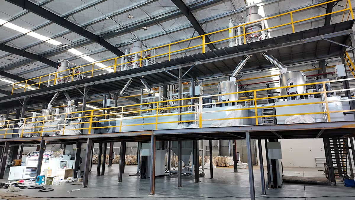 Industrial hot melt adhesive production line